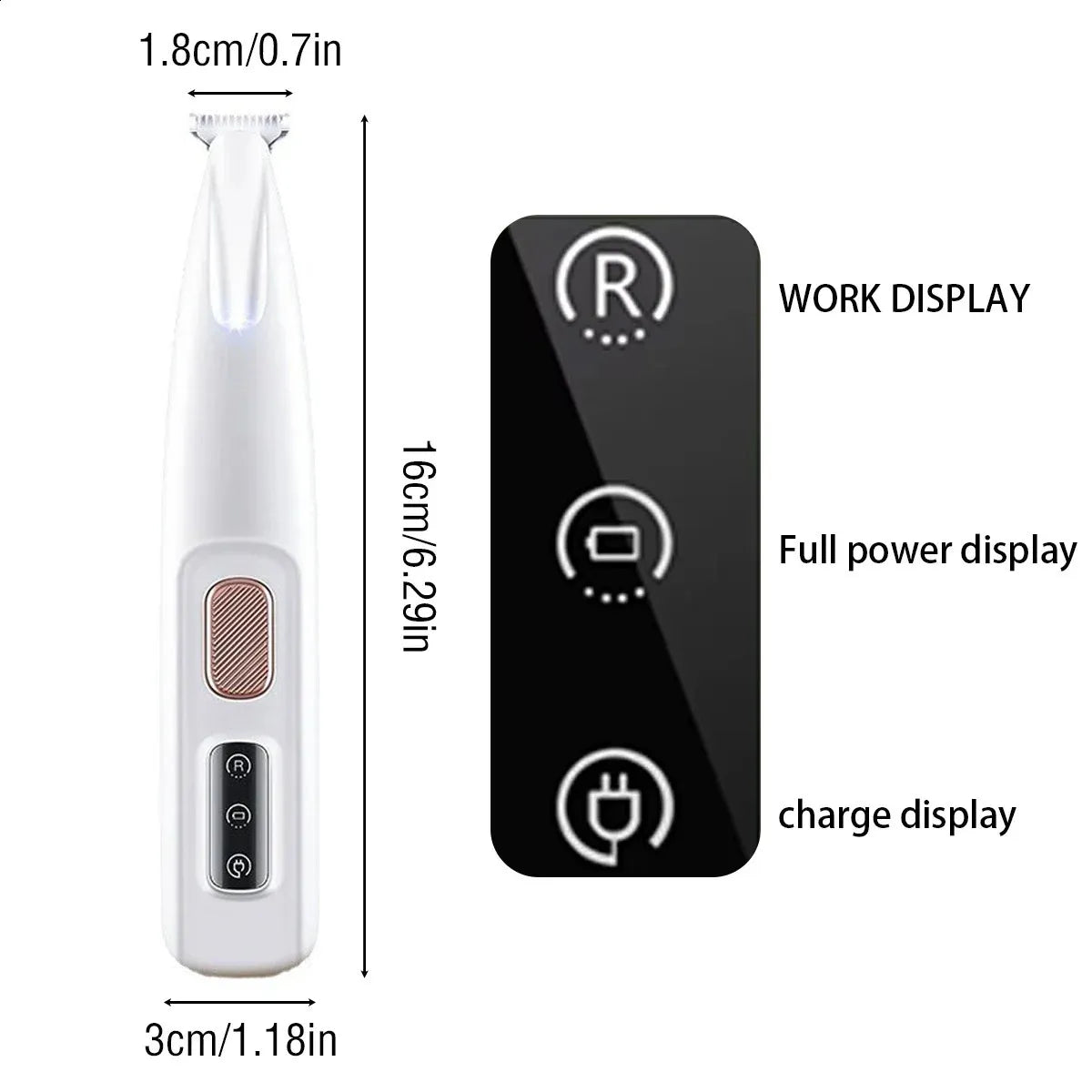 USB Paw Trimmer with LED Light