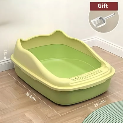 Caja de arena semi-cerrada para mascotas
